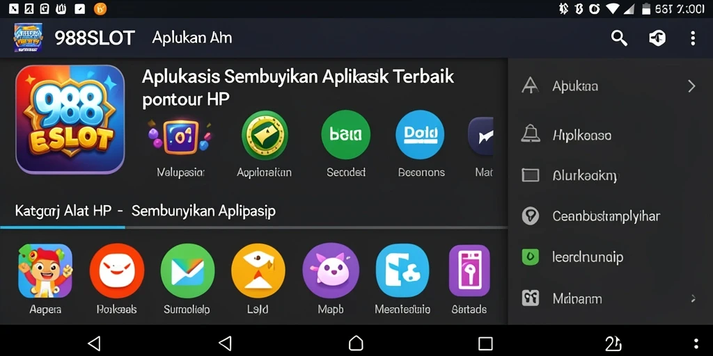 Tampilan antarmuka utama 988SLOT yang sederhana dan efektif.