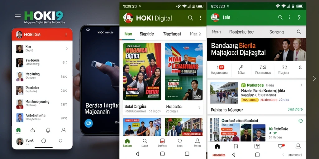Screenshot aplikasi HOKI9 menampilkan antarmuka Majalah Digital yang menarik.