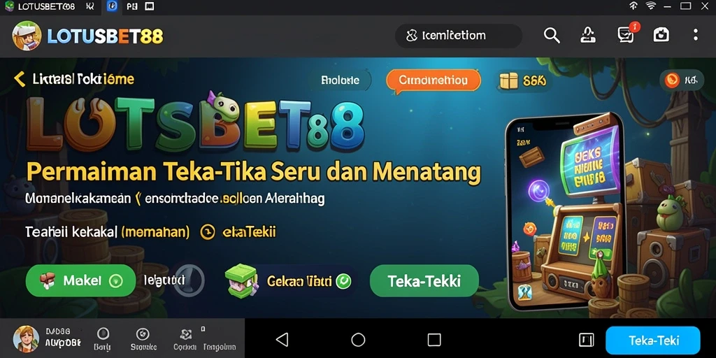 Tampilan antarmuka LOTUSBET88 yang menarik dan user-friendly.