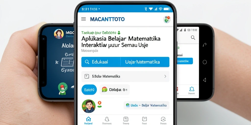 Antarmuka utama aplikasi MACANTOTO yang menarik dan interaktif.
