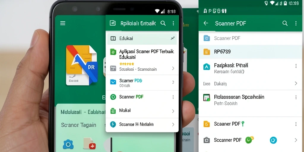 Tampilan antarmuka RP6789 yang ramah pengguna untuk Scanner PDF.