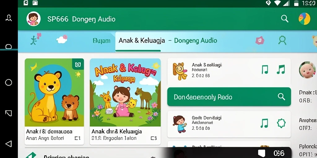 Tampilan antarmuka <strong>SP666</strong> yang interaktif dan penuh warna.