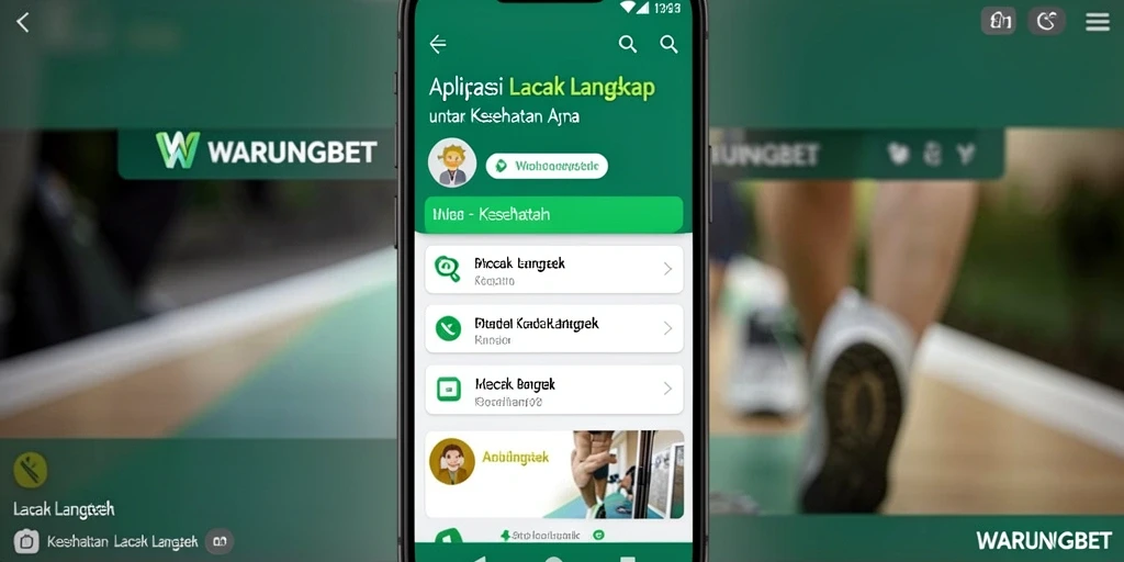 Antarmuka aplikasi WARUNGBET menampilkan fungsi Lacak Langkah yang intuitif.