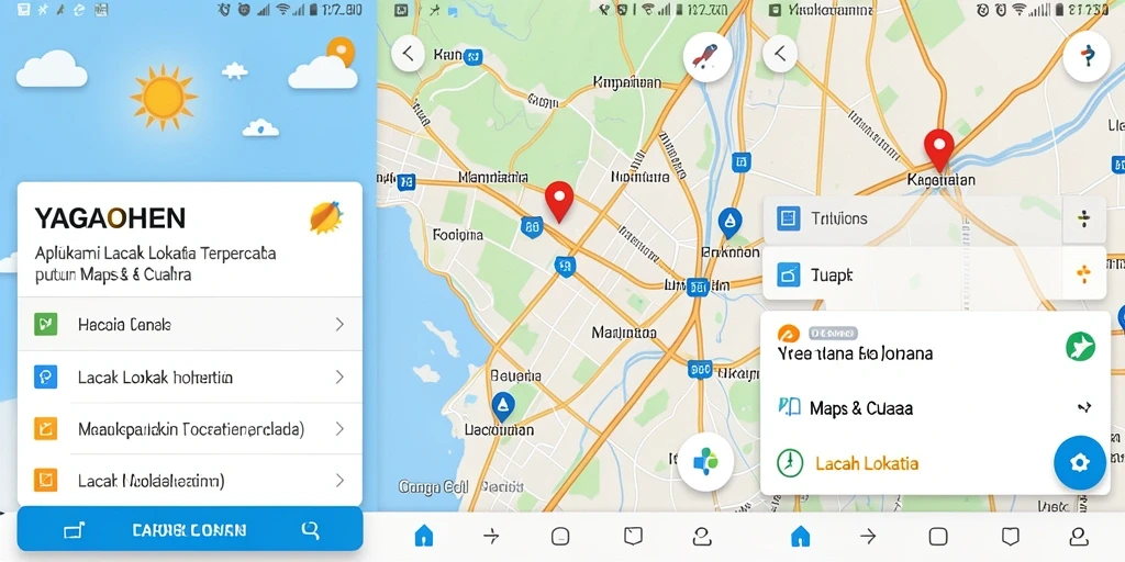 Antarmuka YAGAOHEN menampilkan peta dan lokasi real-time pengguna.