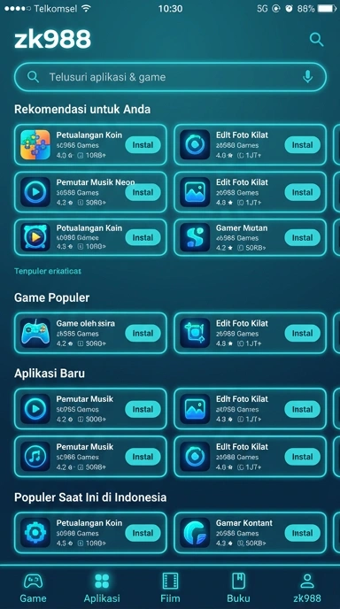 zk988 - Indeks Aplikasi Populer & Kanal Uji Terpercaya