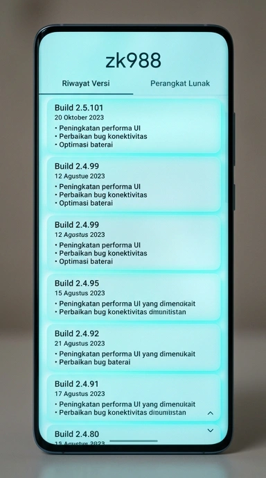 Riwayat Versi zk988 untuk Pengguna Android